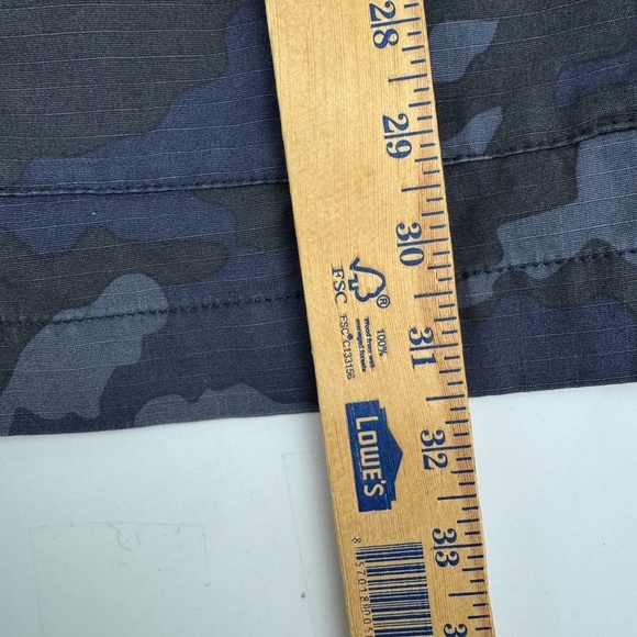 Nike NSW Sportswear Mens Size XL Blue Camo Snap Military Style Jacket - Picture 7 of 12